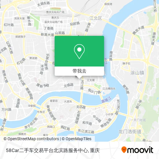 58Car二手车交易平台北滨路服务中心地图