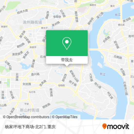杨家坪地下商场-北2门地图