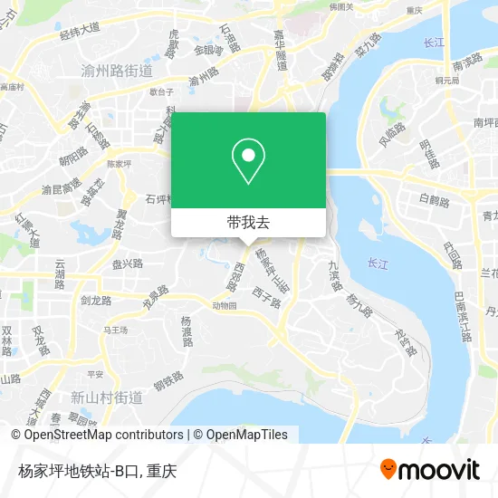杨家坪地铁站-B口地图