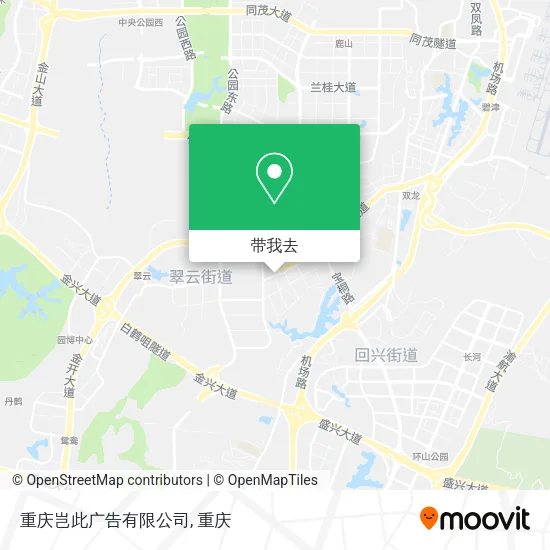 重庆岂此广告有限公司地图