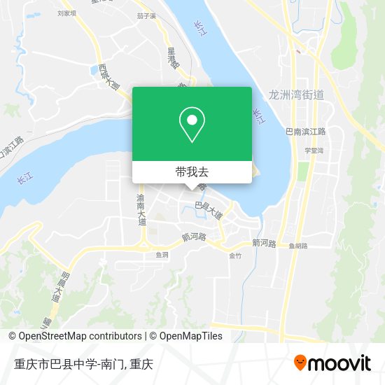 重庆市巴县中学-南门地图