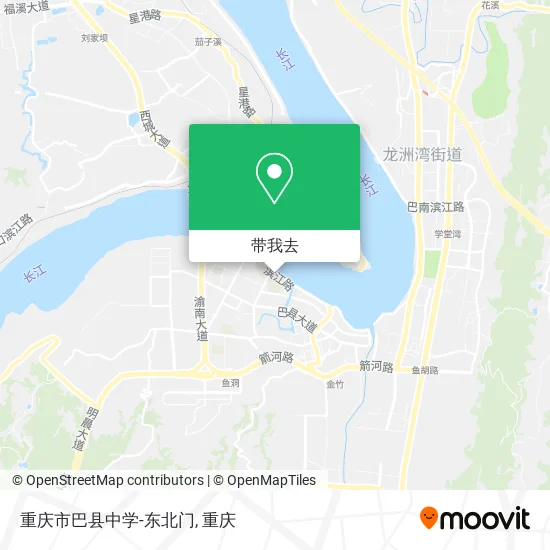 重庆市巴县中学-东北门地图
