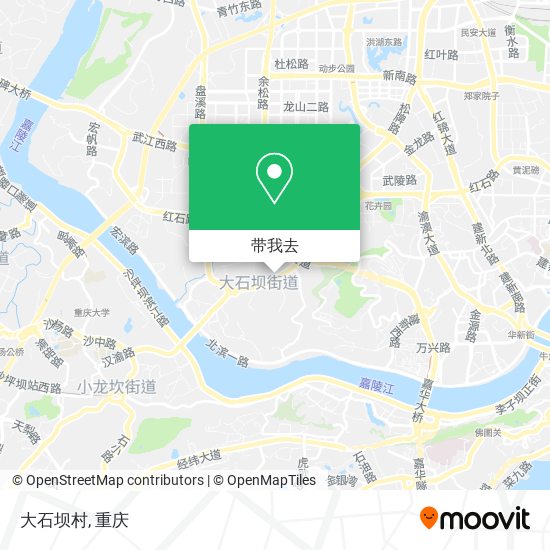 大石坝村地图