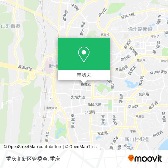 重庆高新区管委会地图