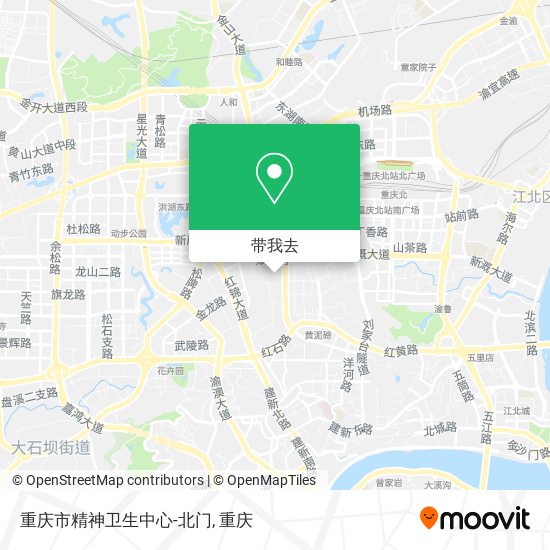 重庆市精神卫生中心-北门地图