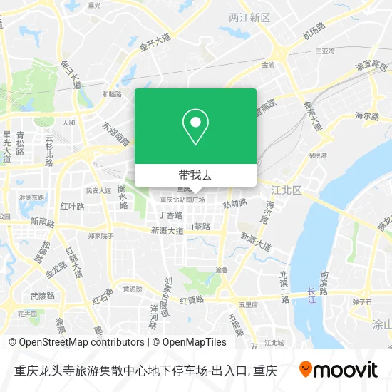 重庆龙头寺旅游集散中心地下停车场-出入口地图