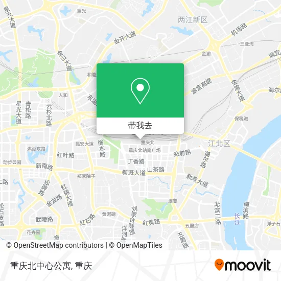 重庆北中心公寓地图