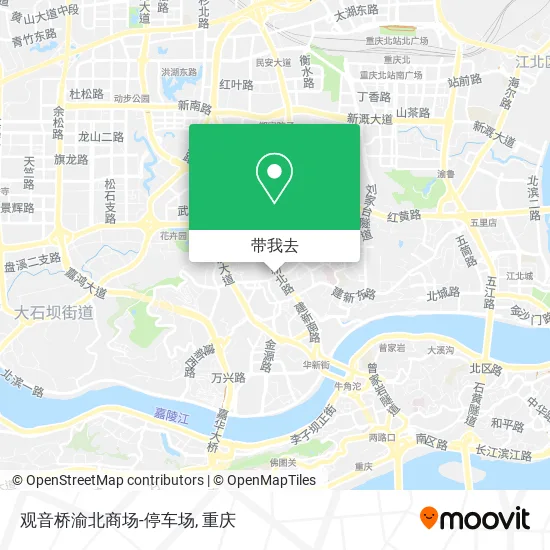 观音桥渝北商场-停车场地图