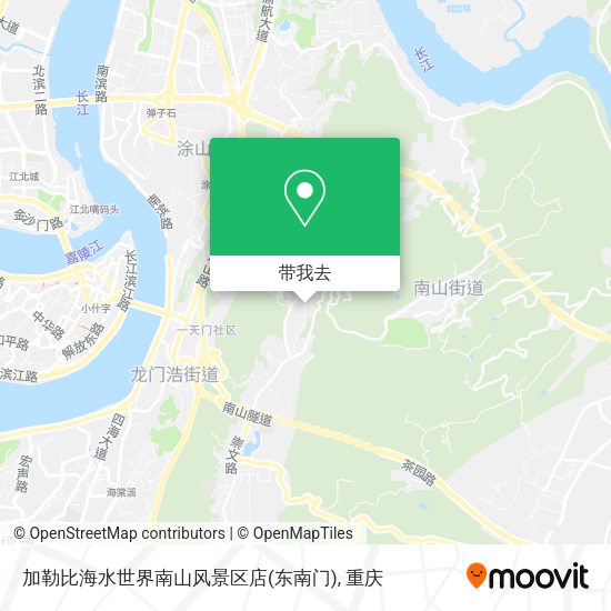 加勒比海水世界南山风景区店(东南门)地图