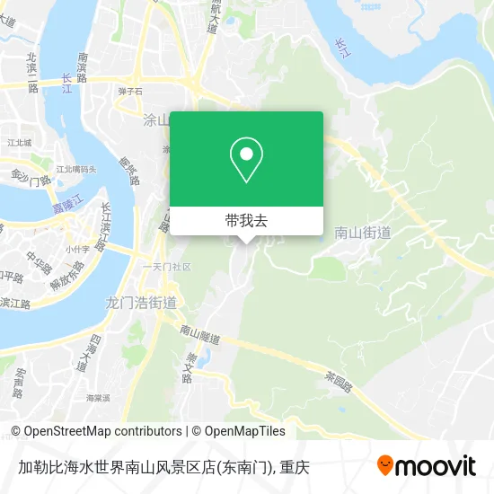 加勒比海水世界南山风景区店(东南门)地图