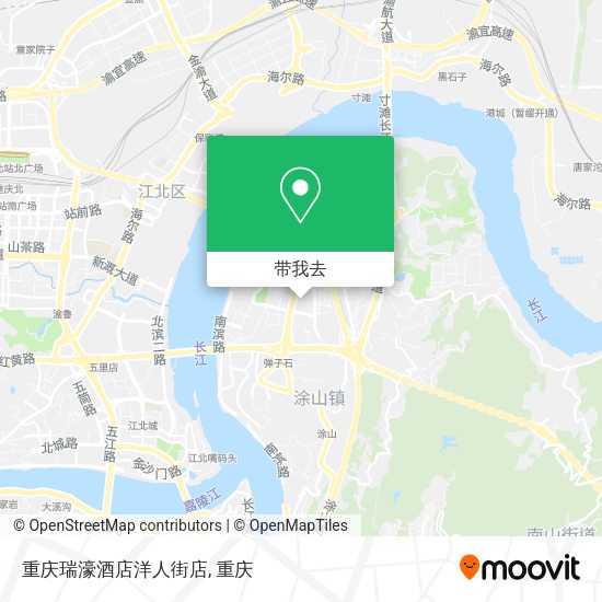 重庆瑞濠酒店洋人街店地图