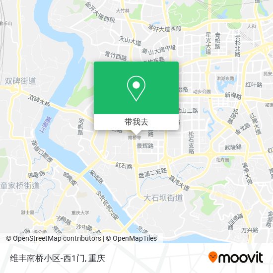 维丰南桥小区-西1门地图