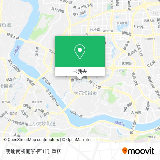 明瑜南桥丽景-西1门地图
