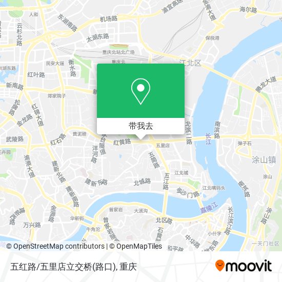 五红路/五里店立交桥(路口)地图