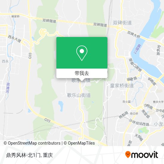 鼎秀风林-北1门地图