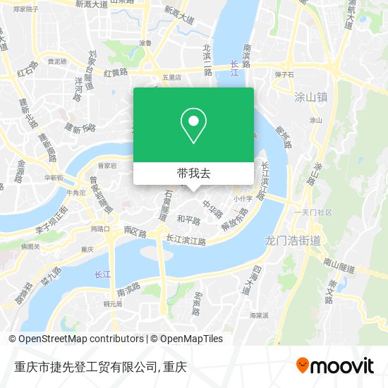 重庆市捷先登工贸有限公司地图