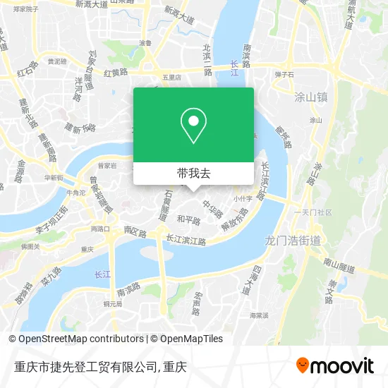 重庆市捷先登工贸有限公司地图