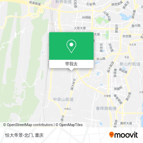 恒大帝景-北门地图