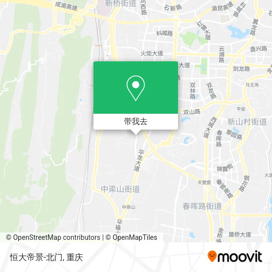 恒大帝景-北门地图