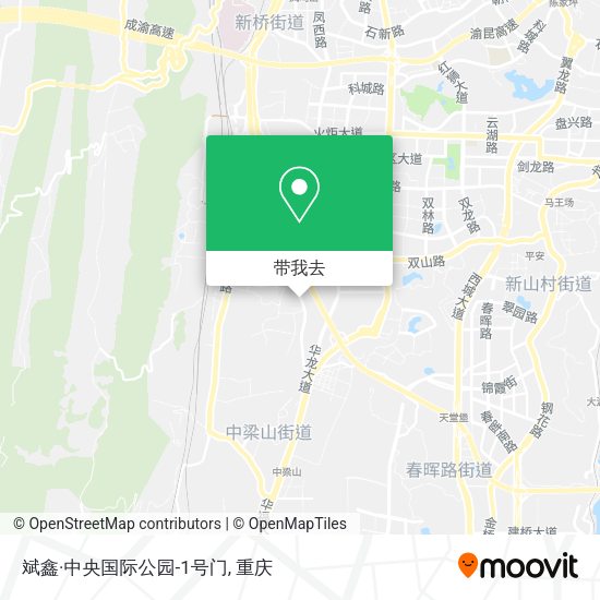 斌鑫·中央国际公园-1号门地图