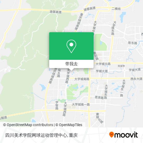 四川美术学院网球运动管理中心地图