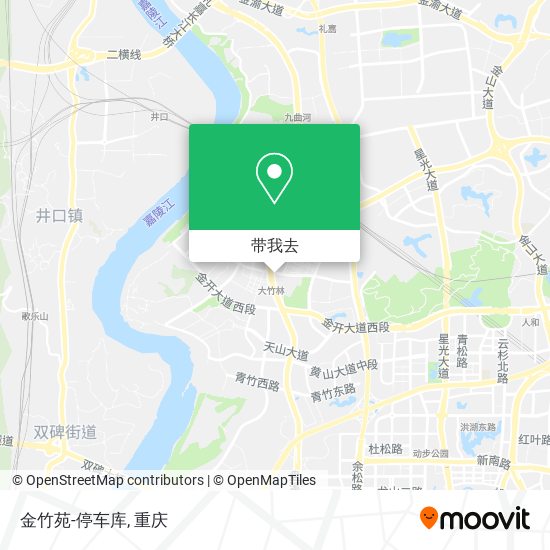 金竹苑-停车库地图