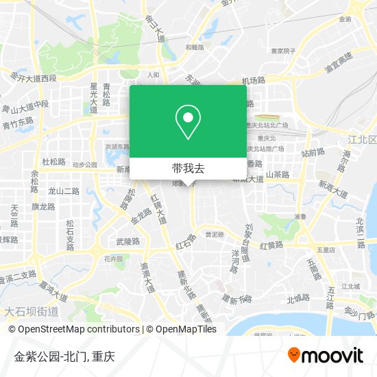 金紫公园-北门地图