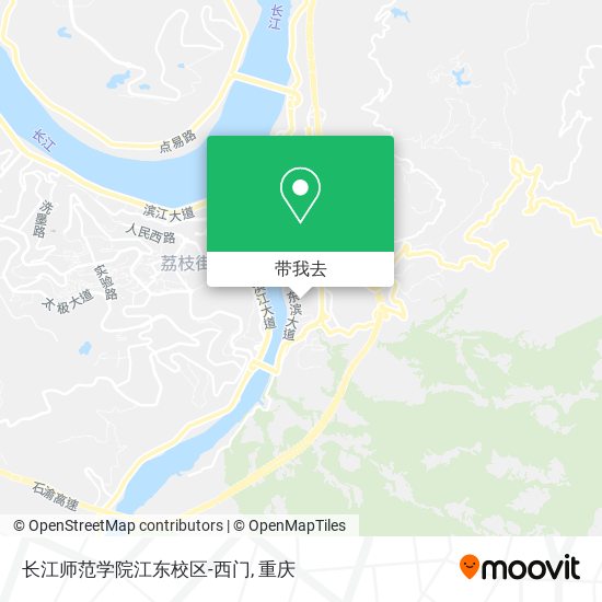 长江师范学院江东校区-西门地图