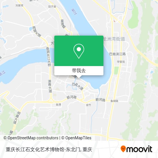 重庆长江石文化艺术博物馆-东北门地图