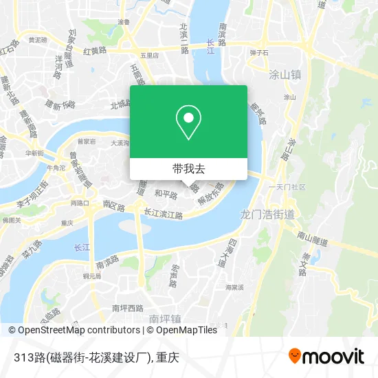 313路(磁器街-花溪建设厂)地图