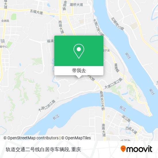 轨道交通二号线白居寺车辆段地图