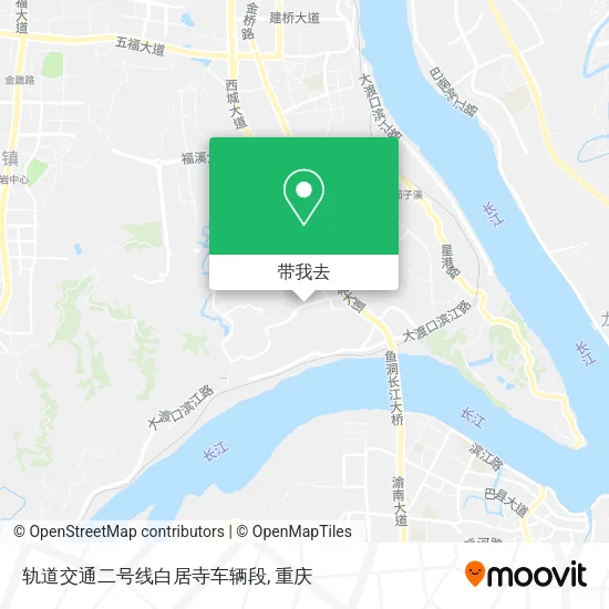 轨道交通二号线白居寺车辆段地图