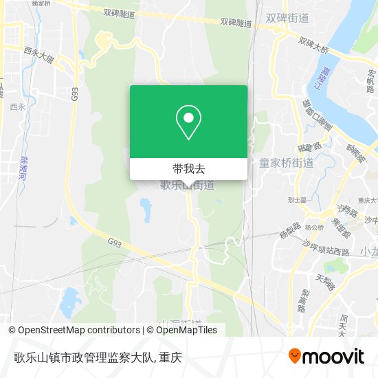 歌乐山镇市政管理监察大队地图