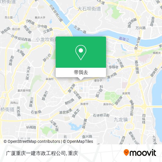 广厦重庆一建市政工程公司地图