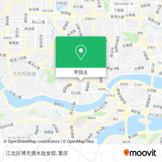 江北区博天酒水批发部地图