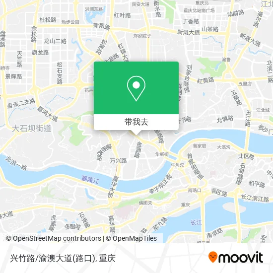 兴竹路/渝澳大道(路口)地图