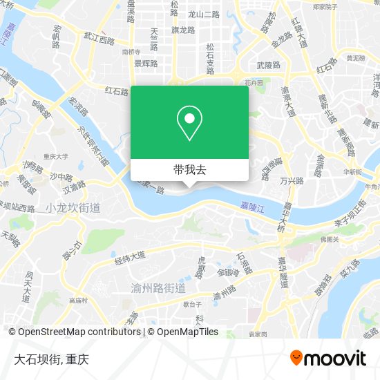 大石坝街地图