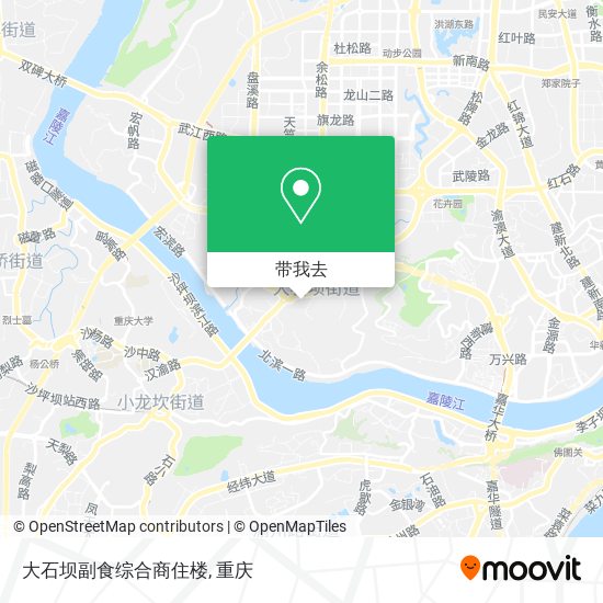 大石坝副食综合商住楼地图