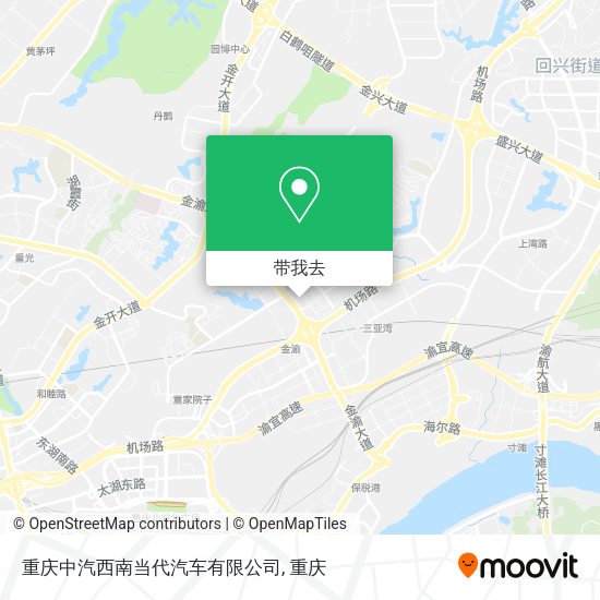 重庆中汽西南当代汽车有限公司地图