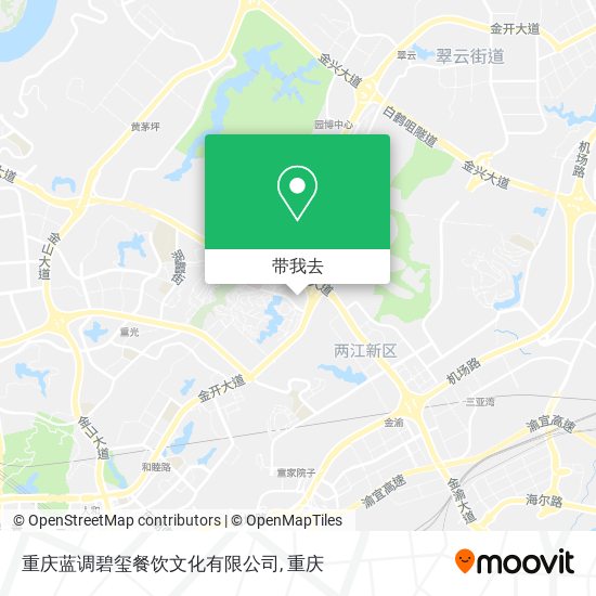 重庆蓝调碧玺餐饮文化有限公司地图
