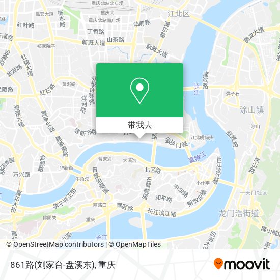 861路(刘家台-盘溪东)地图