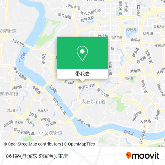 861路(盘溪东-刘家台)地图
