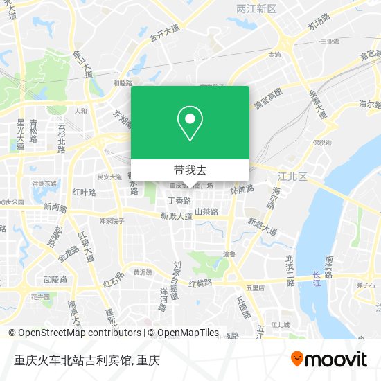 重庆火车北站吉利宾馆地图