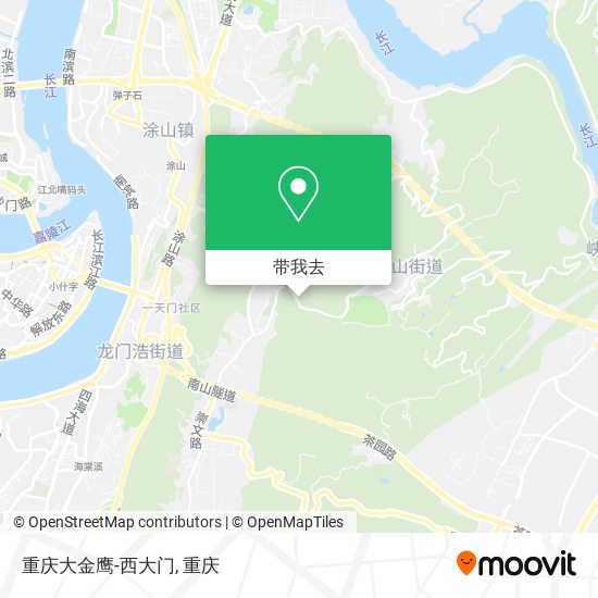 重庆大金鹰-西大门地图