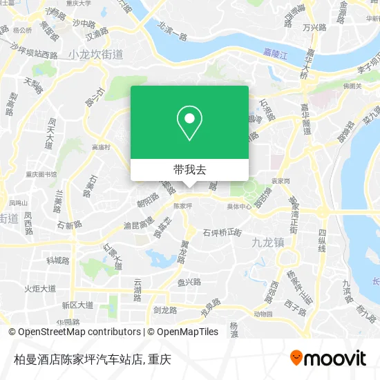 柏曼酒店陈家坪汽车站店地图