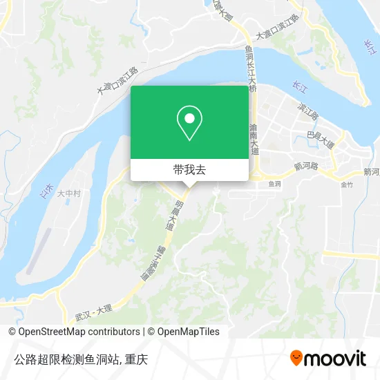 公路超限检测鱼洞站地图