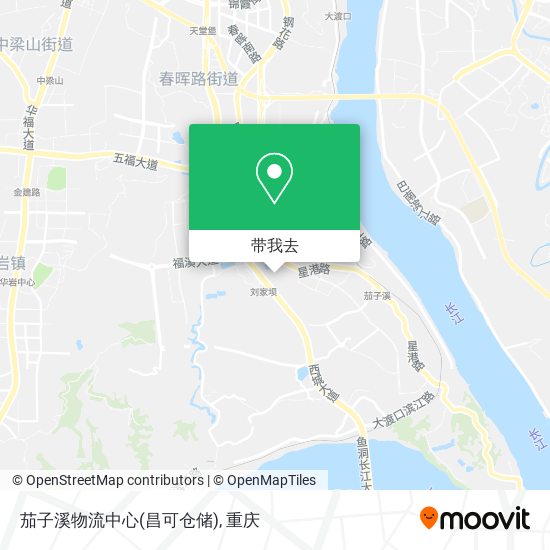 茄子溪物流中心(昌可仓储)地图
