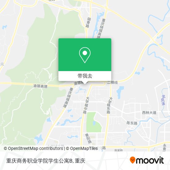重庆商务职业学院学生公寓B地图
