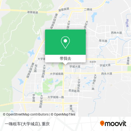 一嗨租车(大学城店)地图