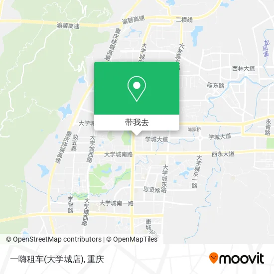 一嗨租车(大学城店)地图
